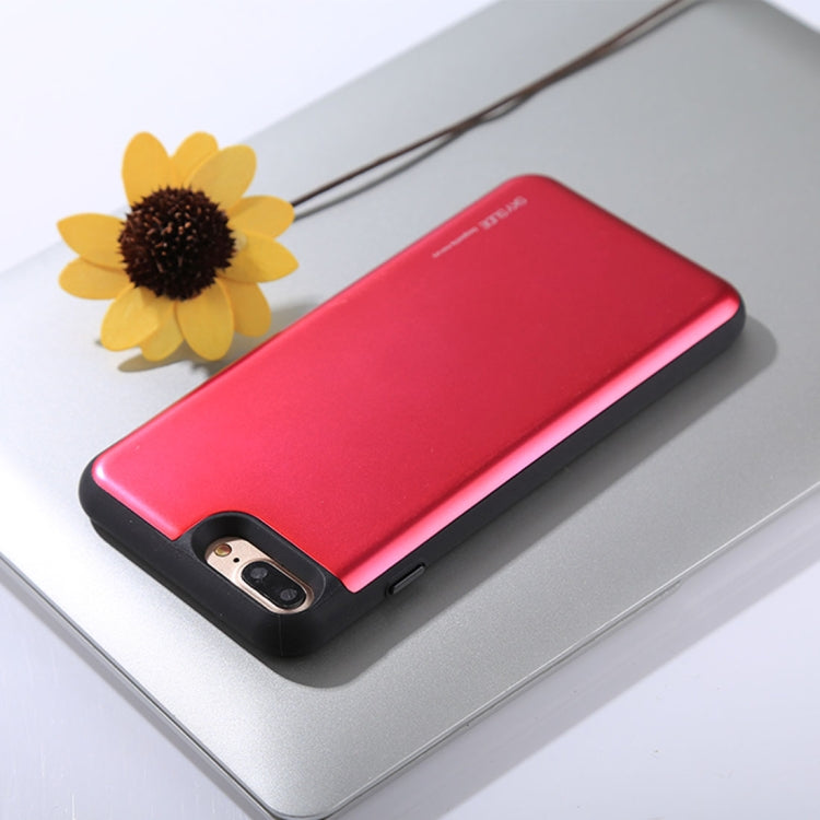 GOOSPERY for iPhone 8 Plus & 7 Plus TPU + PC Sky Slide Bumper Protective Back Case with Card Slot