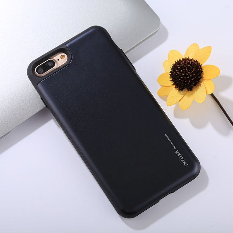 GOOSPERY for iPhone 8 Plus & 7 Plus TPU + PC Sky Slide Bumper Protective Back Case with Card Slot
