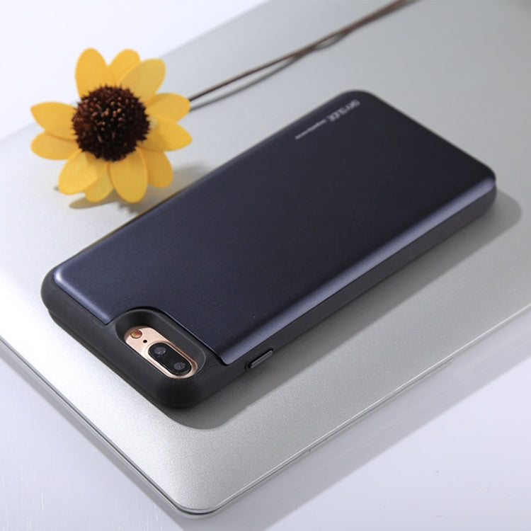 GOOSPERY for iPhone 8 Plus & 7 Plus TPU + PC Sky Slide Bumper Protective Back Case with Card Slot