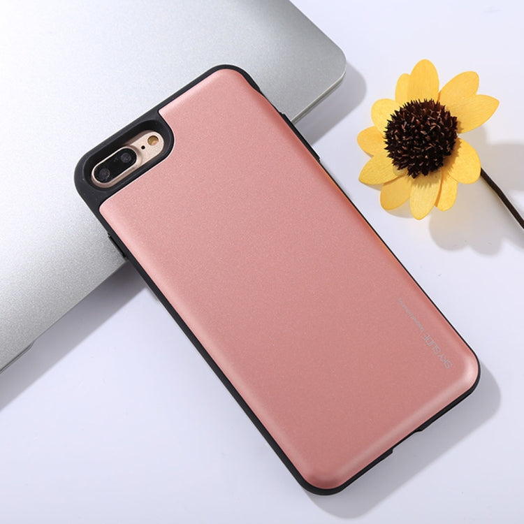 GOOSPERY for iPhone 8 Plus & 7 Plus TPU + PC Sky Slide Bumper Protective Back Case with Card Slot