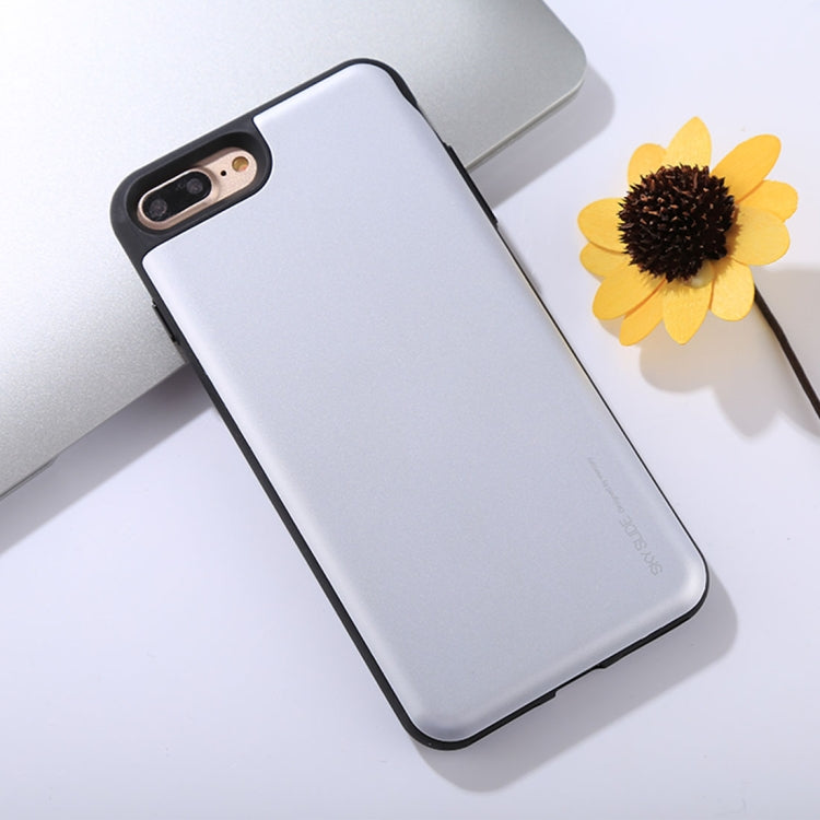 GOOSPERY for iPhone 8 Plus & 7 Plus TPU + PC Sky Slide Bumper Protective Back Case with Card Slot
