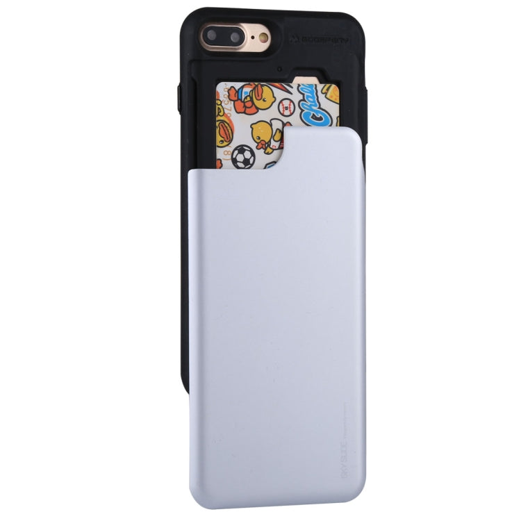 GOOSPERY for iPhone 8 Plus & 7 Plus TPU + PC Sky Slide Bumper Protective Back Case with Card Slot