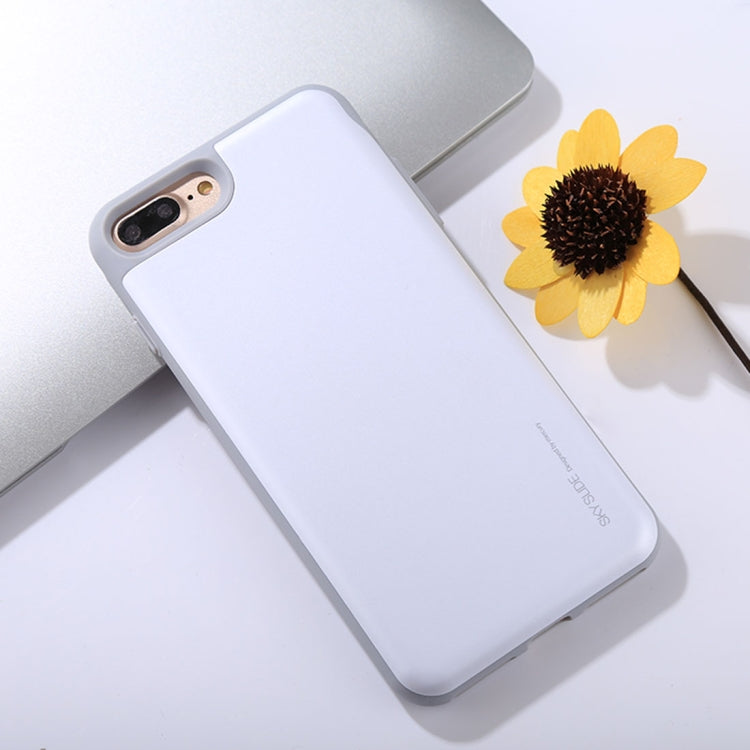 GOOSPERY for iPhone 8 Plus & 7 Plus TPU + PC Sky Slide Bumper Protective Back Case with Card Slot