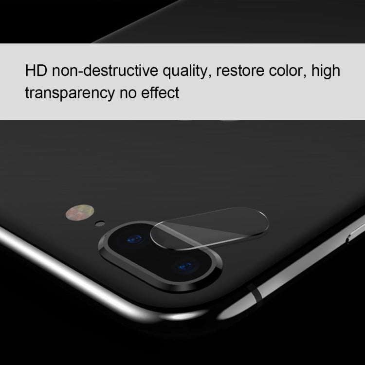 TOTUDESIGN for iPhone 8 Plus & 7 Plus HD Tempered Glass Camera Lens Protective Film Set(Silver)