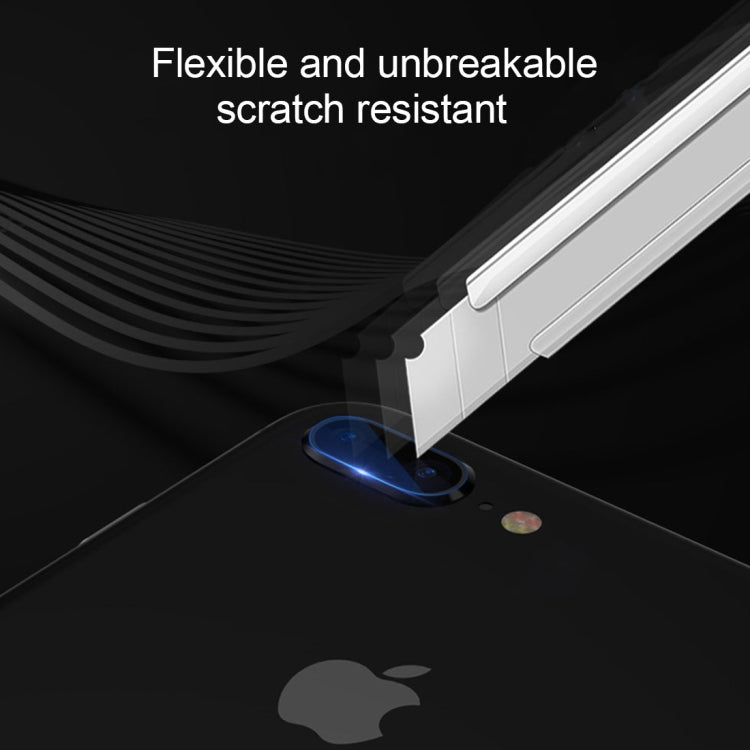 TOTUDESIGN for iPhone 8 Plus & 7 Plus HD Tempered Glass Camera Lens Protective Film Set(Silver)
