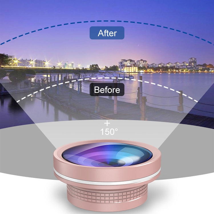 RK35B Professional Beauty Selfie Light Selfie Clip Flash Fill Light with HD 4K Wide Angle / 50X Macro Lens