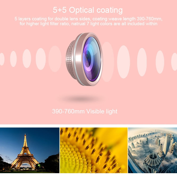 RK35B Professional Beauty Selfie Light Selfie Clip Flash Fill Light with HD 4K Wide Angle / 50X Macro Lens