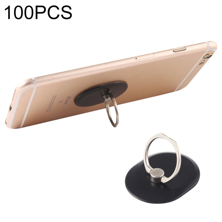 100 PCS Universal Oval Shape 360 Degree Rotatable Ring Stand Holder for Almost All Smartphones