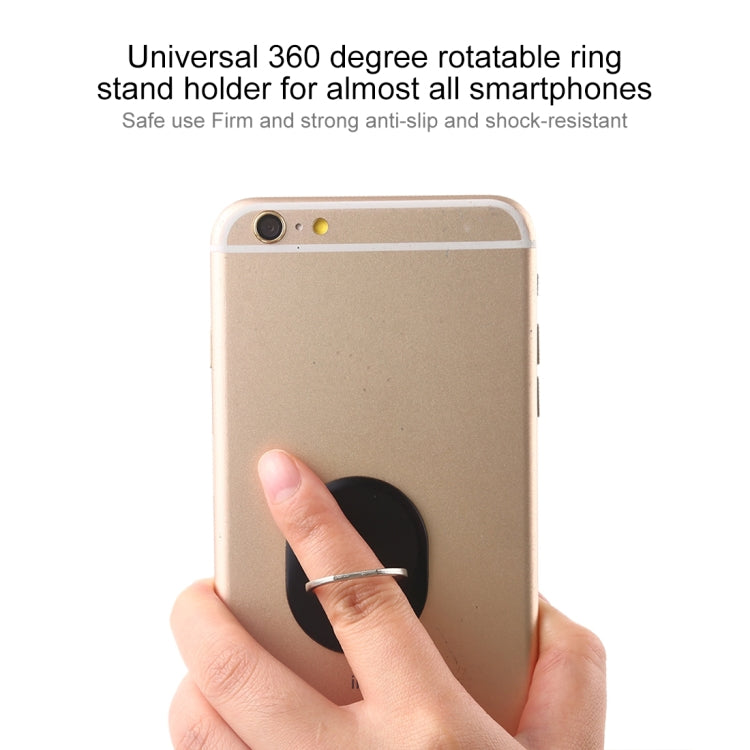 100 PCS Universal Oval Shape 360 Degree Rotatable Ring Stand Holder for Almost All Smartphones