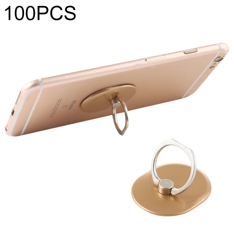 100 PCS Universal Oval Shape 360 Degree Rotatable Ring Stand Holder for Almost All Smartphones