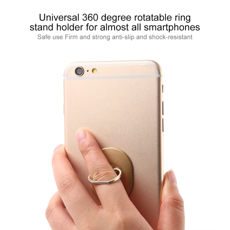 100 PCS Universal Oval Shape 360 Degree Rotatable Ring Stand Holder for Almost All Smartphones