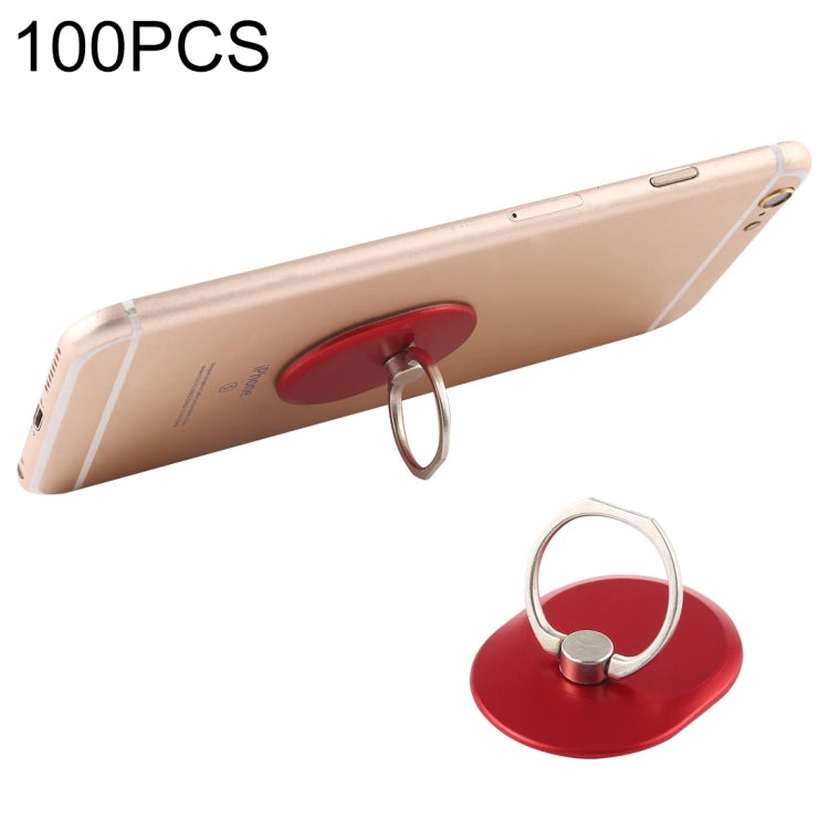 100 PCS Universal Oval Shape 360 Degree Rotatable Ring Stand Holder for Almost All Smartphones