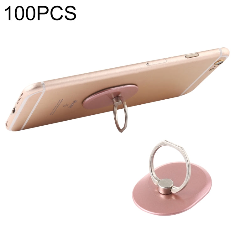 100 PCS Universal Oval Shape 360 Degree Rotatable Ring Stand Holder for Almost All Smartphones