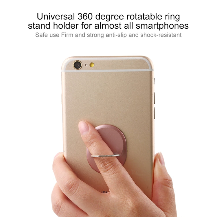 100 PCS Universal Oval Shape 360 Degree Rotatable Ring Stand Holder for Almost All Smartphones