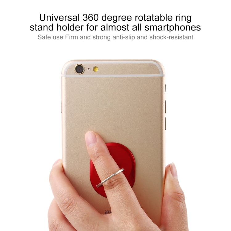 100 PCS Universal Oval Shape 360 Degree Rotatable Ring Stand Holder for Almost All Smartphones