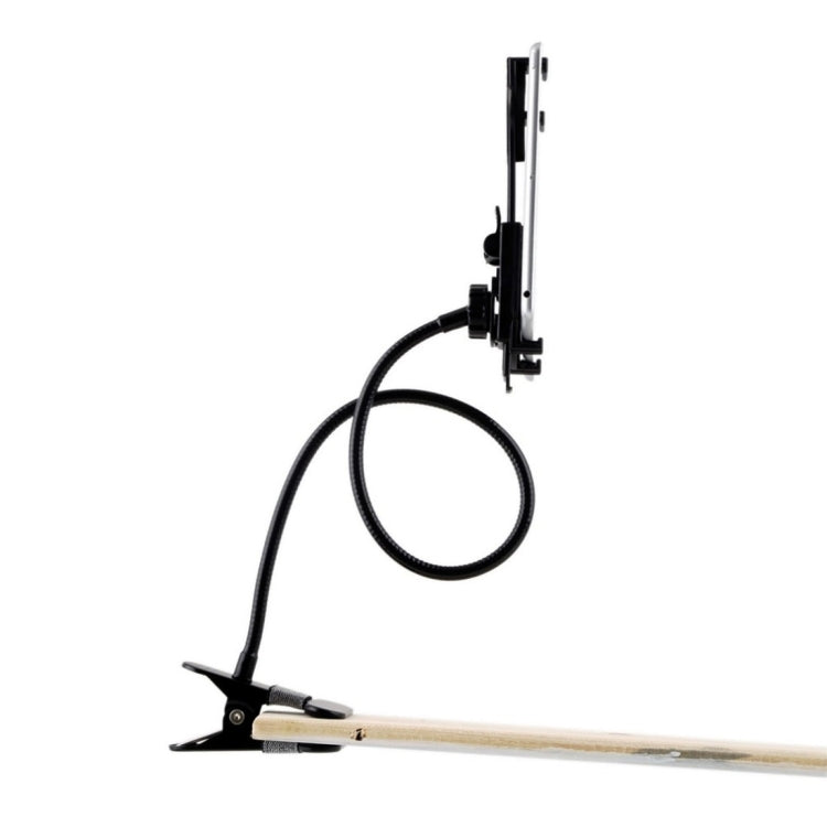 Flexible Adjustable Gooseneck Clip Desk Holder Clamp Mount Bracket For iPad