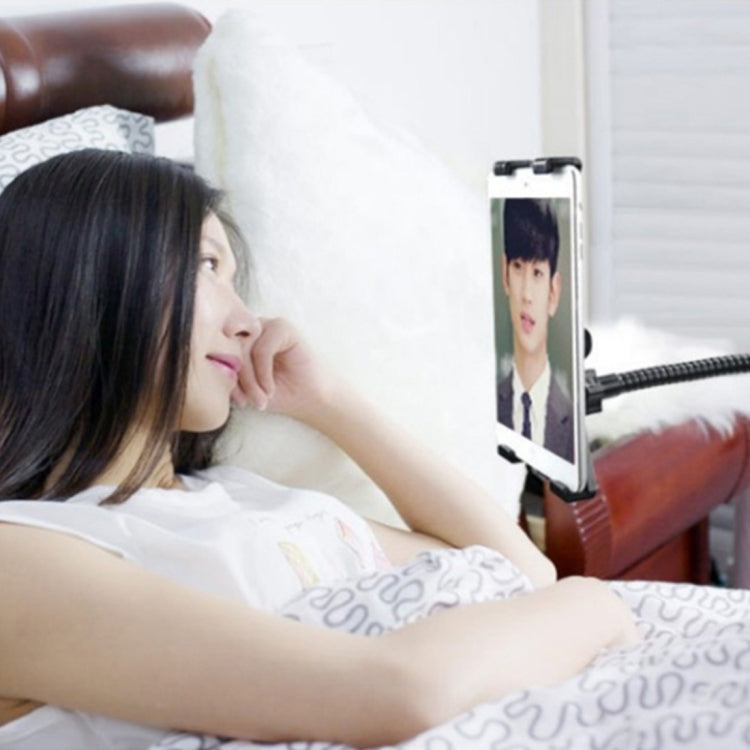 Flexible Adjustable Gooseneck Clip Desk Holder Clamp Mount Bracket For iPad
