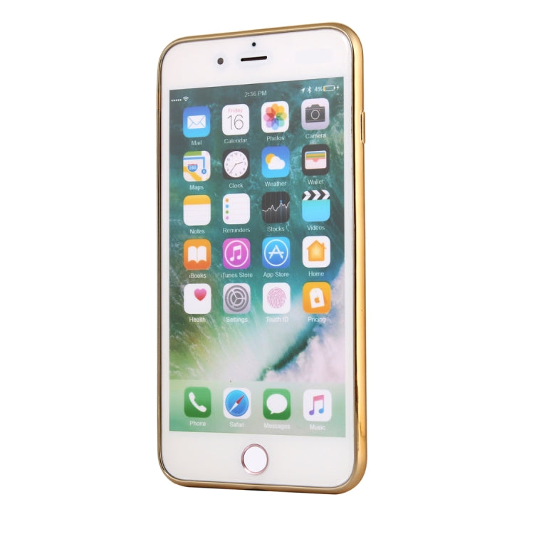 For iPhone 8 Plus & 7 Plus Ultra-thin Electroplating Soft TPU Protective Back Cover Case