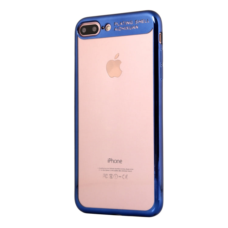 For iPhone 8 Plus & 7 Plus Ultra-thin Electroplating Soft TPU Protective Back Cover Case