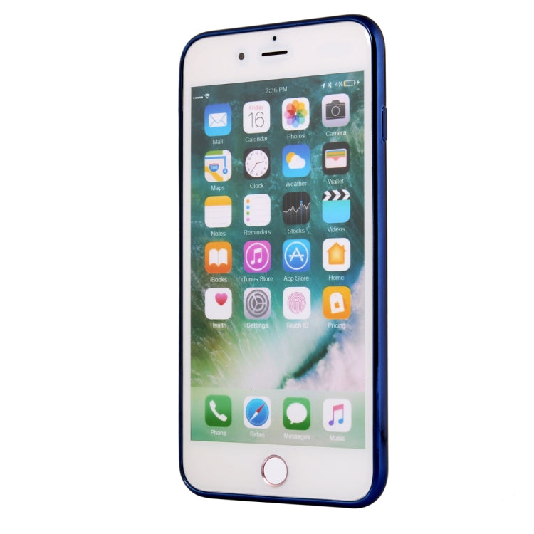 For iPhone 8 Plus & 7 Plus Ultra-thin Electroplating Soft TPU Protective Back Cover Case