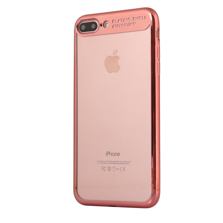 For iPhone 8 Plus & 7 Plus Ultra-thin Electroplating Soft TPU Protective Back Cover Case