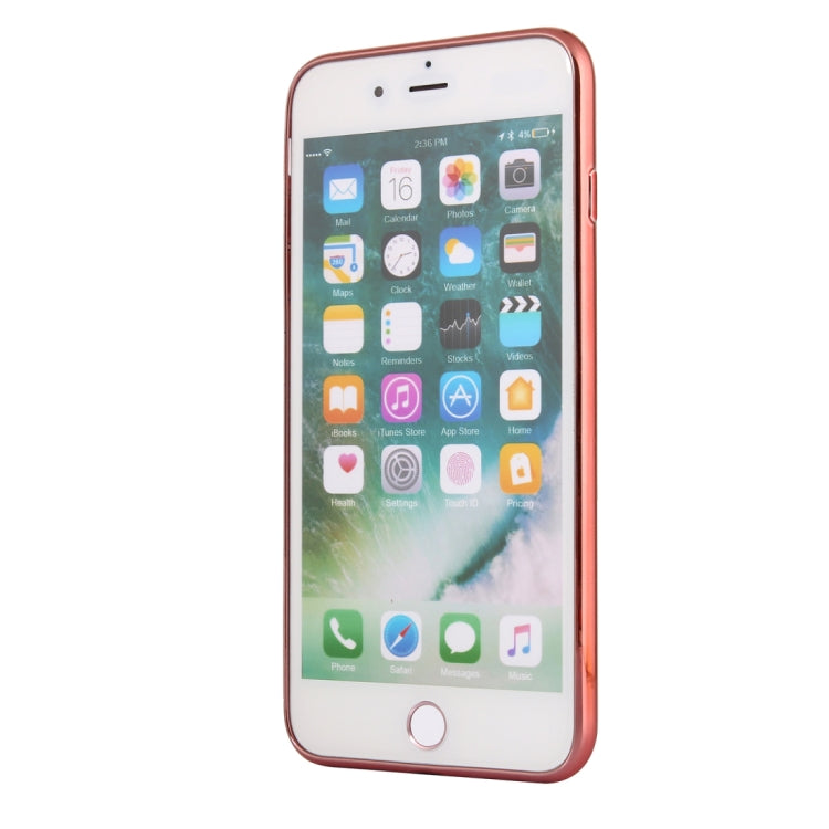 For iPhone 8 Plus & 7 Plus Ultra-thin Electroplating Soft TPU Protective Back Cover Case