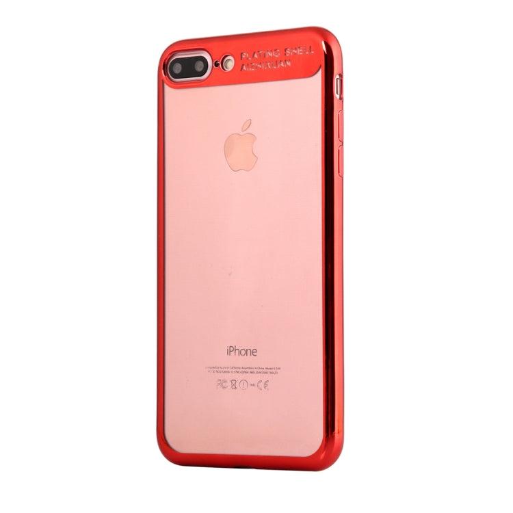 For iPhone 8 Plus & 7 Plus Ultra-thin Electroplating Soft TPU Protective Back Cover Case