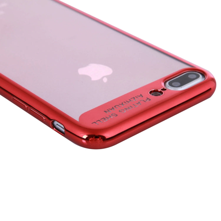 For iPhone 8 Plus & 7 Plus Ultra-thin Electroplating Soft TPU Protective Back Cover Case