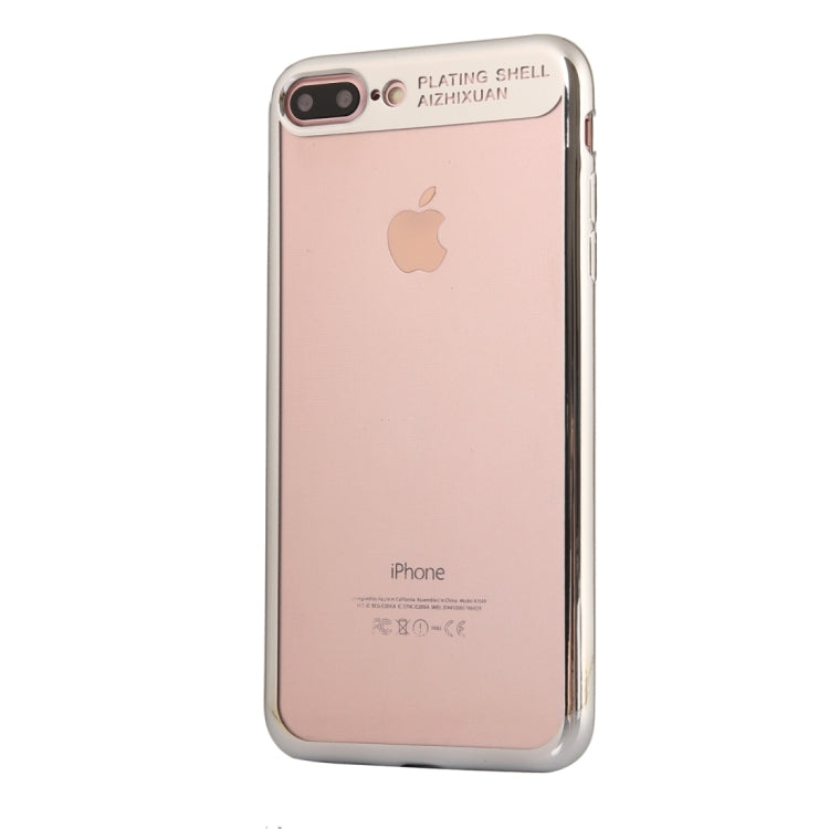 For iPhone 8 Plus & 7 Plus Ultra-thin Electroplating Soft TPU Protective Back Cover Case