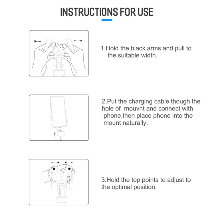 ROCK AutoBot Car Air Vent Mount Universal Phone Holder Cradle Stand, For