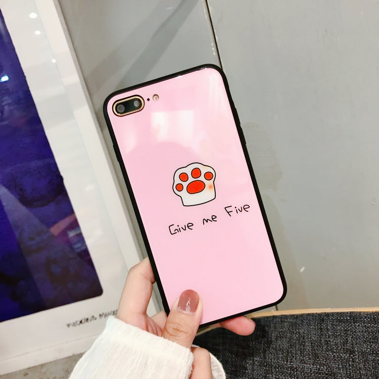 For iPhone 8 Plus & 7 Plus Cat Claw Pattern Protective Back Cover Soft Case