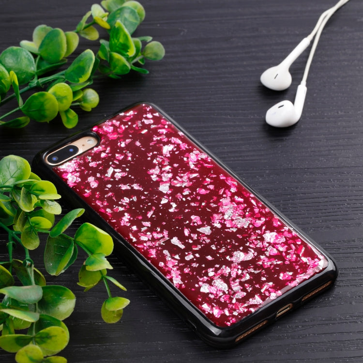 For iPhone 8 Plus & 7 Plus Gold Foil TPU Protective Back Cover Case