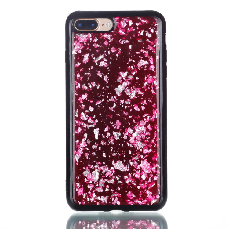For iPhone 8 Plus & 7 Plus Gold Foil TPU Protective Back Cover Case