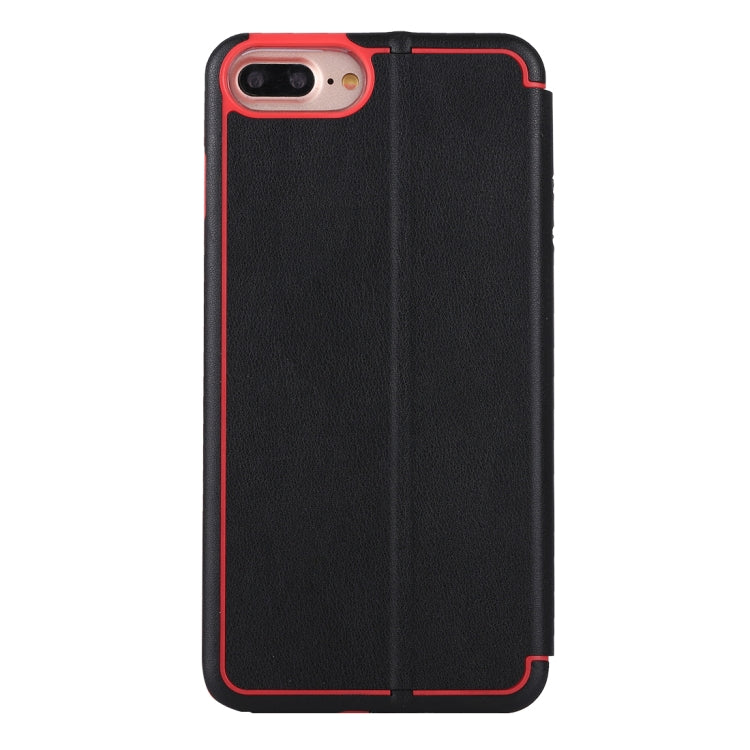 For iPhone 6 Plus & 6s Plus & 7 Plus & 8 Plus Ultra-thin Magnetic Horizontal Flip Shockproof Protective Leather Case with Holder & Card Slot
