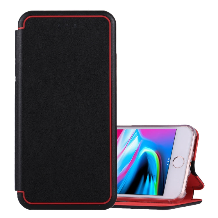 For iPhone 6 Plus & 6s Plus & 7 Plus & 8 Plus Ultra-thin Magnetic Horizontal Flip Shockproof Protective Leather Case with Holder & Card Slot