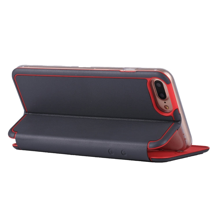 For iPhone 6 Plus & 6s Plus & 7 Plus & 8 Plus Ultra-thin Magnetic Horizontal Flip Shockproof Protective Leather Case with Holder & Card Slot