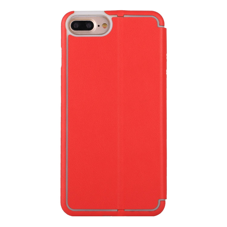 For iPhone 6 Plus & 6s Plus & 7 Plus & 8 Plus Ultra-thin Magnetic Horizontal Flip Shockproof Protective Leather Case with Holder & Card Slot