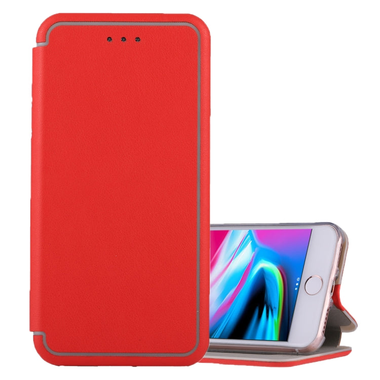 For iPhone 6 Plus & 6s Plus & 7 Plus & 8 Plus Ultra-thin Magnetic Horizontal Flip Shockproof Protective Leather Case with Holder & Card Slot