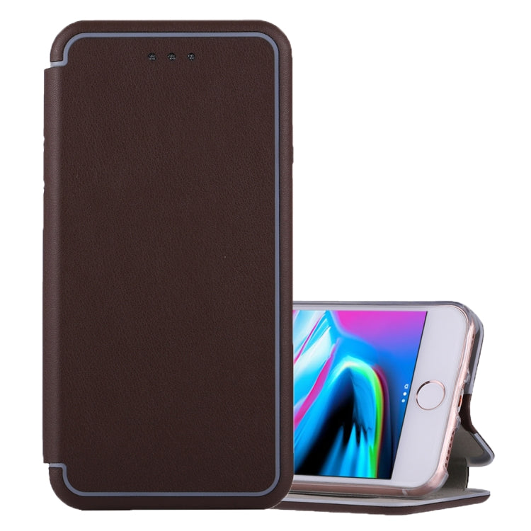 For iPhone 6 Plus & 6s Plus & 7 Plus & 8 Plus Ultra-thin Magnetic Horizontal Flip Shockproof Protective Leather Case with Holder & Card Slot