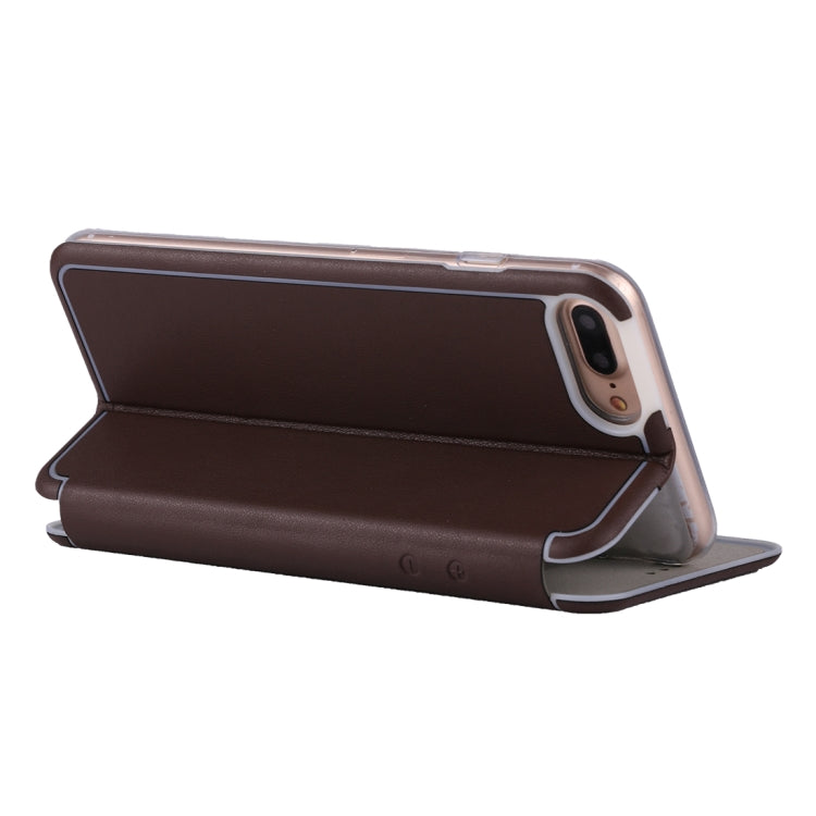 For iPhone 6 Plus & 6s Plus & 7 Plus & 8 Plus Ultra-thin Magnetic Horizontal Flip Shockproof Protective Leather Case with Holder & Card Slot