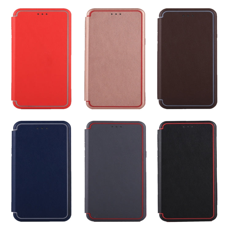 For iPhone 6 Plus & 6s Plus & 7 Plus & 8 Plus Ultra-thin Magnetic Horizontal Flip Shockproof Protective Leather Case with Holder & Card Slot