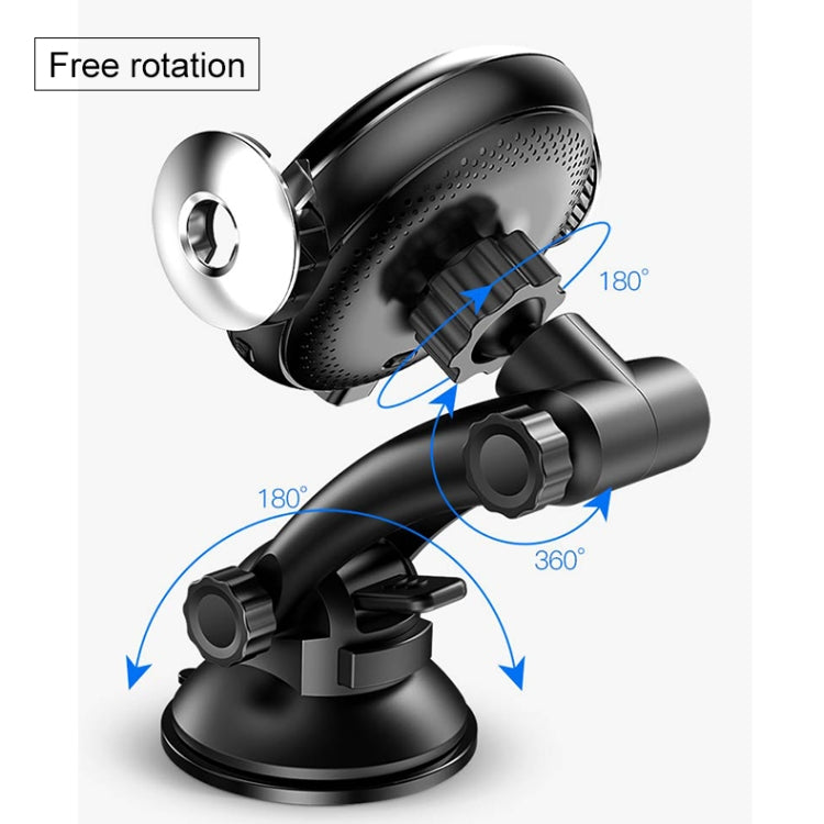 TOTUDESIGN  CACW-037 Stellar Series Wireless Charger Car Holder, For iPhone, Galaxy, Sony, Lenovo, HTC, Huawei and other 4.0-6.5 inch Smartphones(Black)