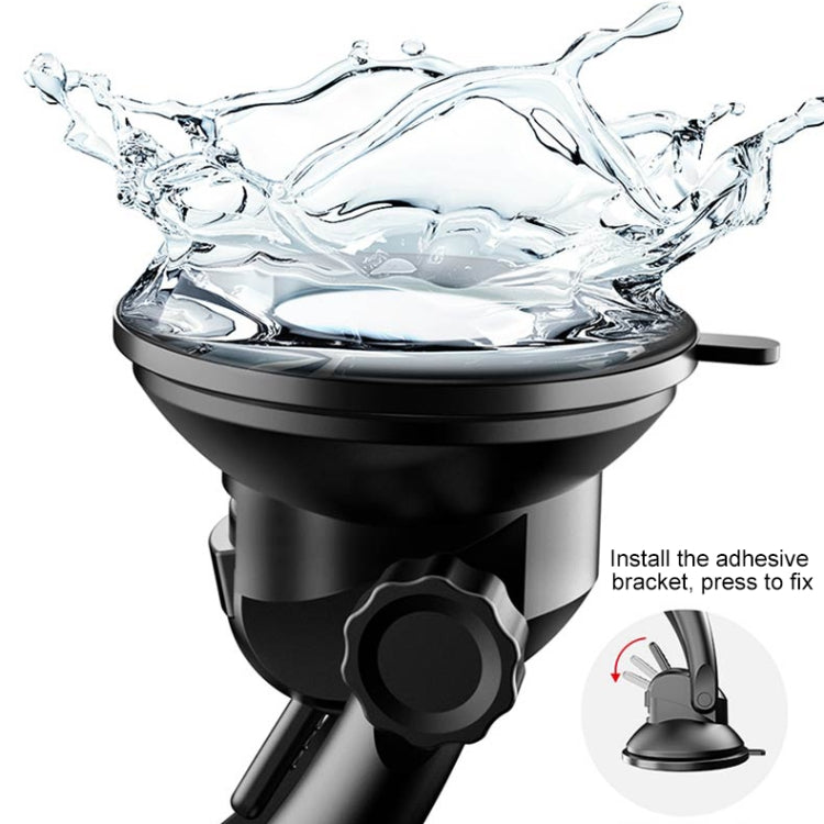 TOTUDESIGN  CACW-037 Stellar Series Wireless Charger Car Holder, For iPhone, Galaxy, Sony, Lenovo, HTC, Huawei and other 4.0-6.5 inch Smartphones(Black)