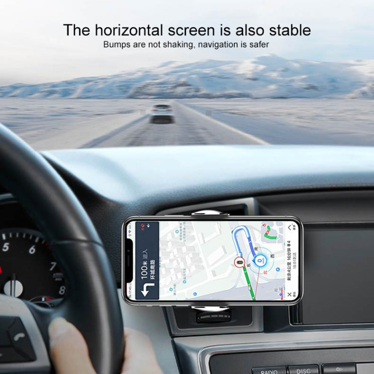 TOTUDESIGN  CACW-037 Stellar Series Wireless Charger Car Holder, For iPhone, Galaxy, Sony, Lenovo, HTC, Huawei and other 4.0-6.5 inch Smartphones(Black)