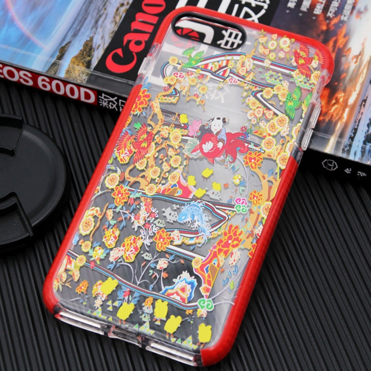 For iPhone 8 Plus & 7 Plus Chinese New Year Picture Soft TPU Protective Back Case
