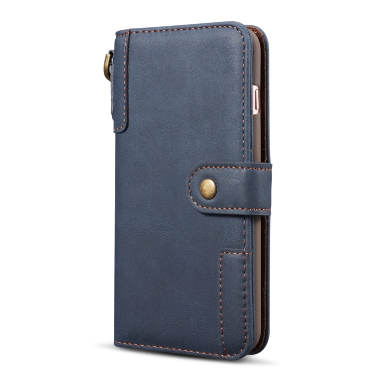 For iPhone 8 Plus & 7 Plus Retro Cowhide Texture Horizontal Flip Case with Card Slots & Wallet & Holder & Hand Strap