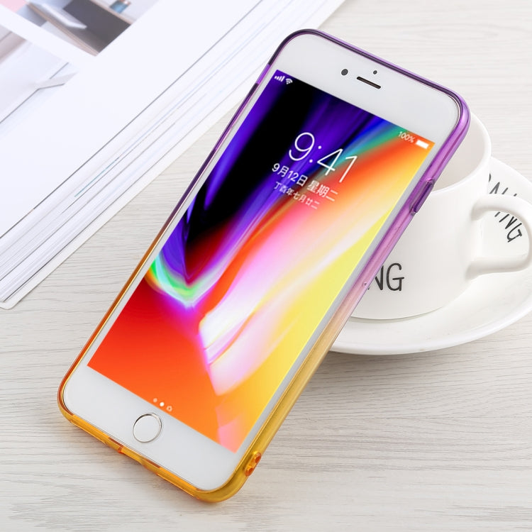 Glitter Powder Gradient Color TPU Case for iPhone 8 Plus & 7 Plus, with Holder