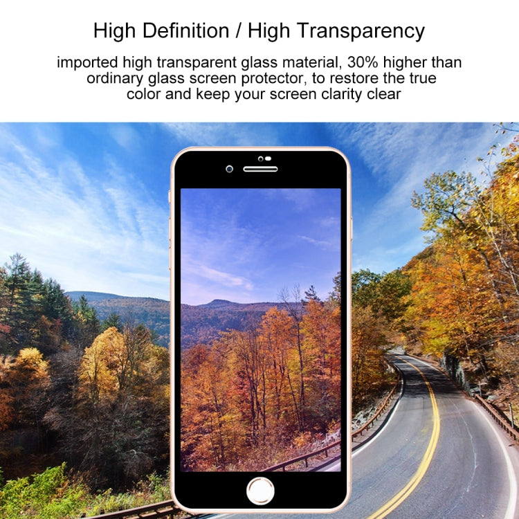 Anti-scratch 9H 10D Full Screen Purple-ray Tempered Glass Film for iPhone 8 Plus & 7 Plus