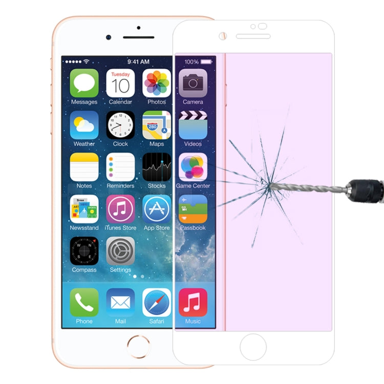 Anti-scratch 9H 10D Full Screen Purple-ray Tempered Glass Film for iPhone 8 Plus & 7 Plus