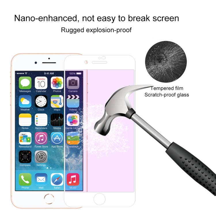 Anti-scratch 9H 10D Full Screen Purple-ray Tempered Glass Film for iPhone 8 Plus & 7 Plus